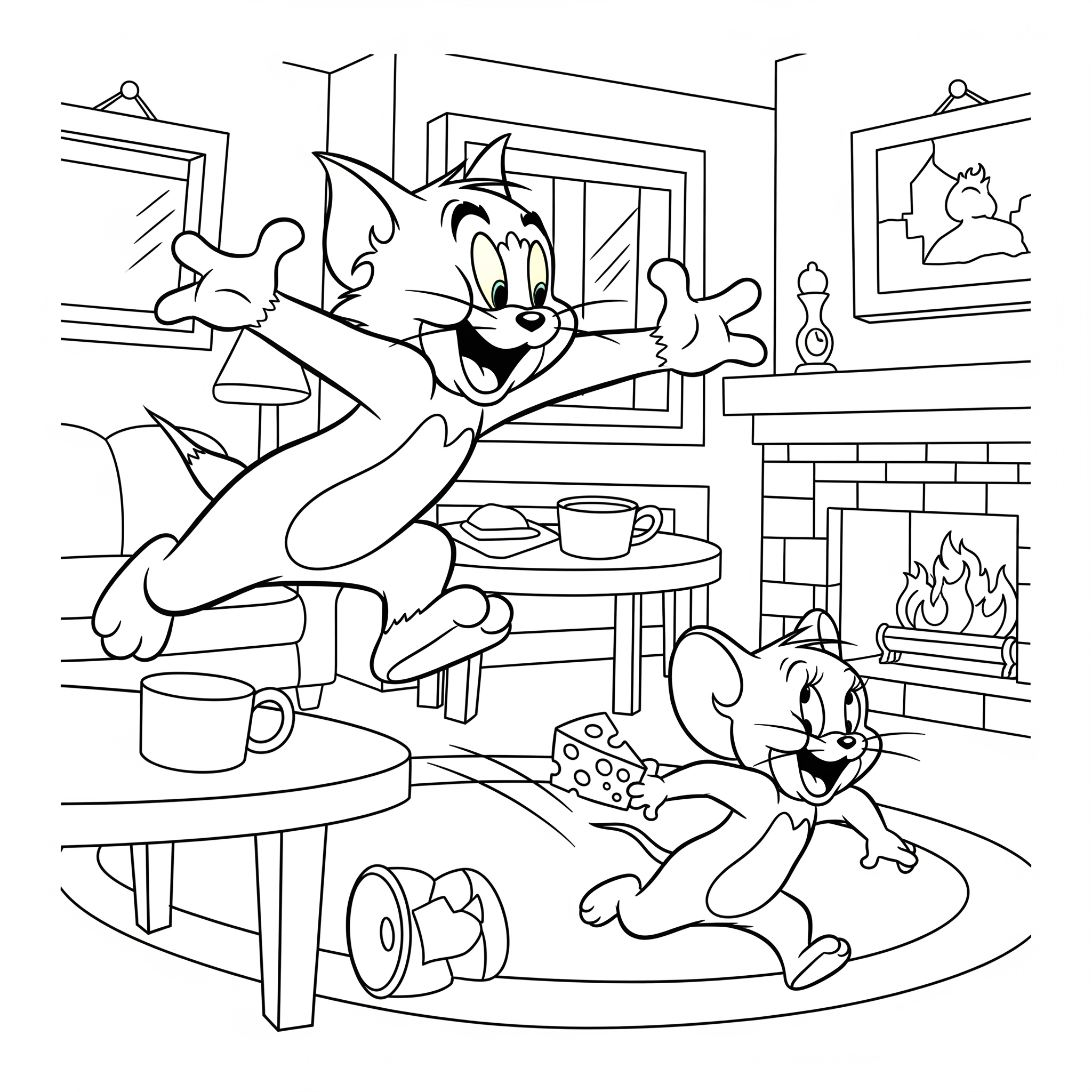 Kolorowanka Tom & Jerry