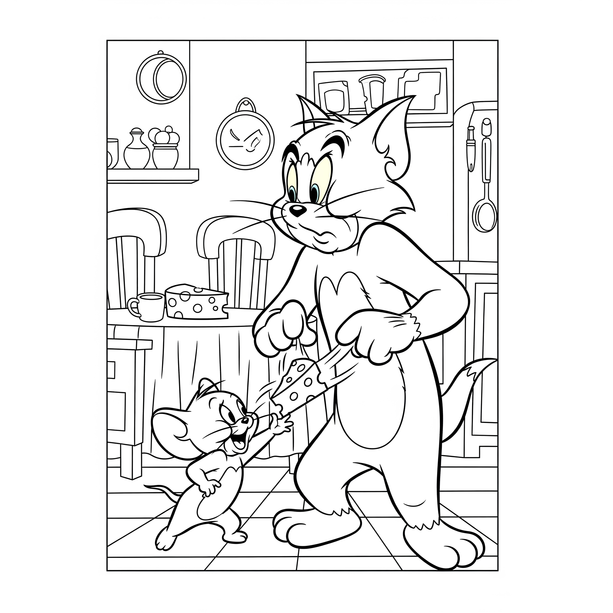 Kolorowanka Tom & Jerry
