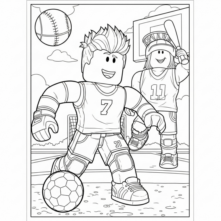 Kolorowanka Roblox Sport