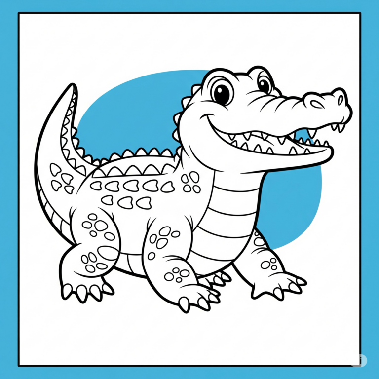 Kolorowanka Krokodyl