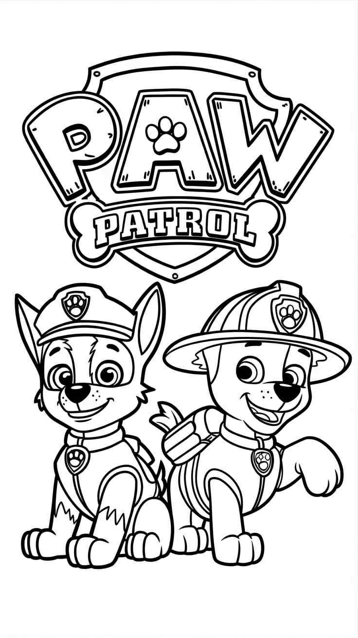 Kolorowanka Psi patrol