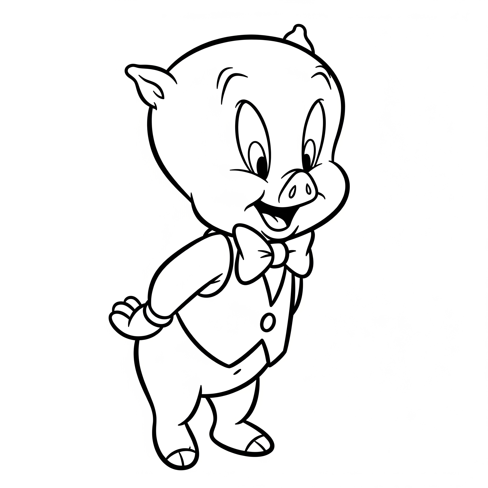 Kolorowanka Świnka Porky