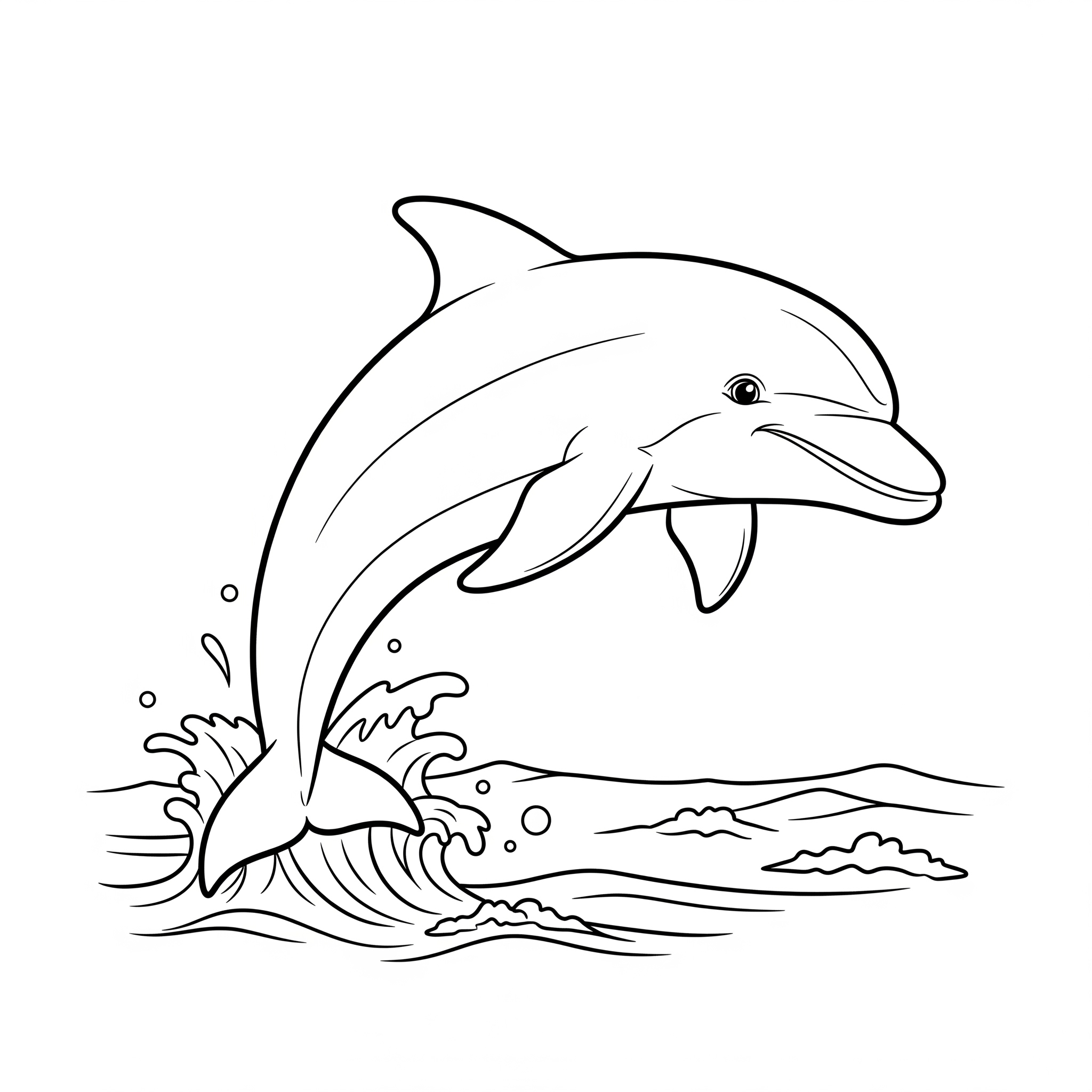 Kolorowanka Delfin