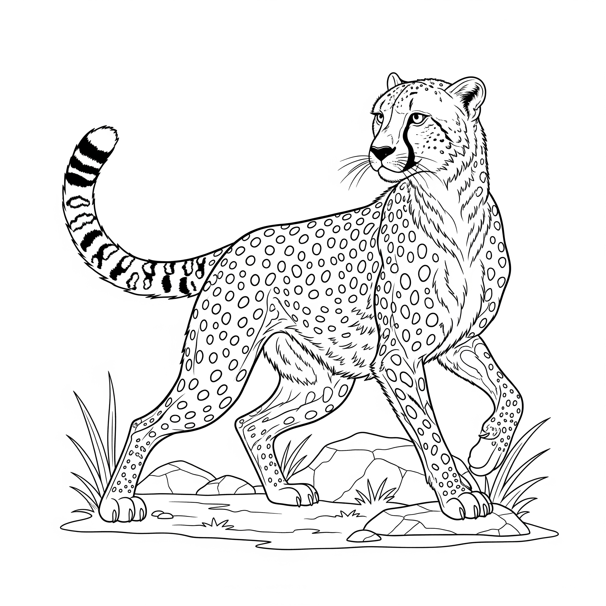 Kolorowanka Gepard