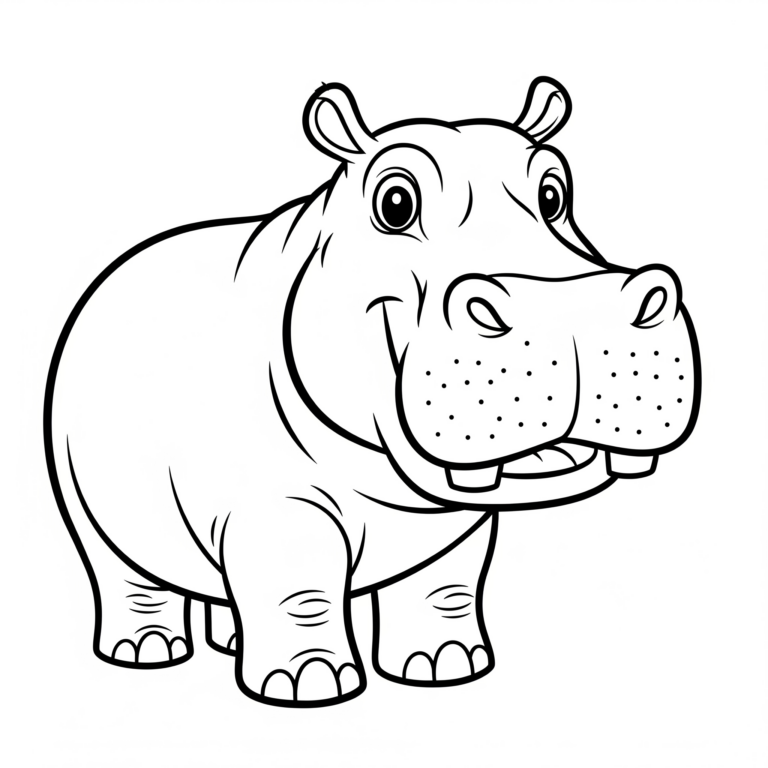 Kolorowanka Hipopotam