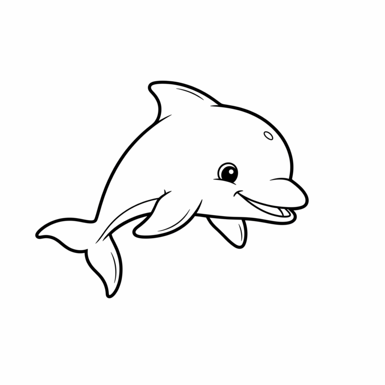 Kolorowanka Delfin