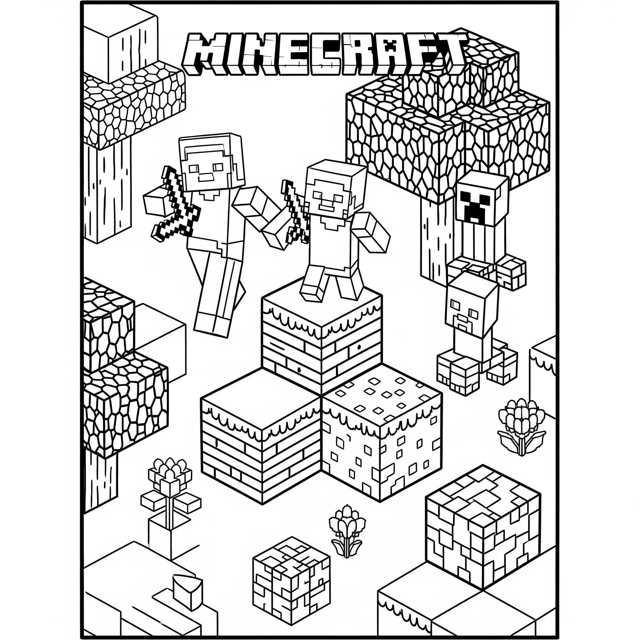 Kolorowanka Minecraft