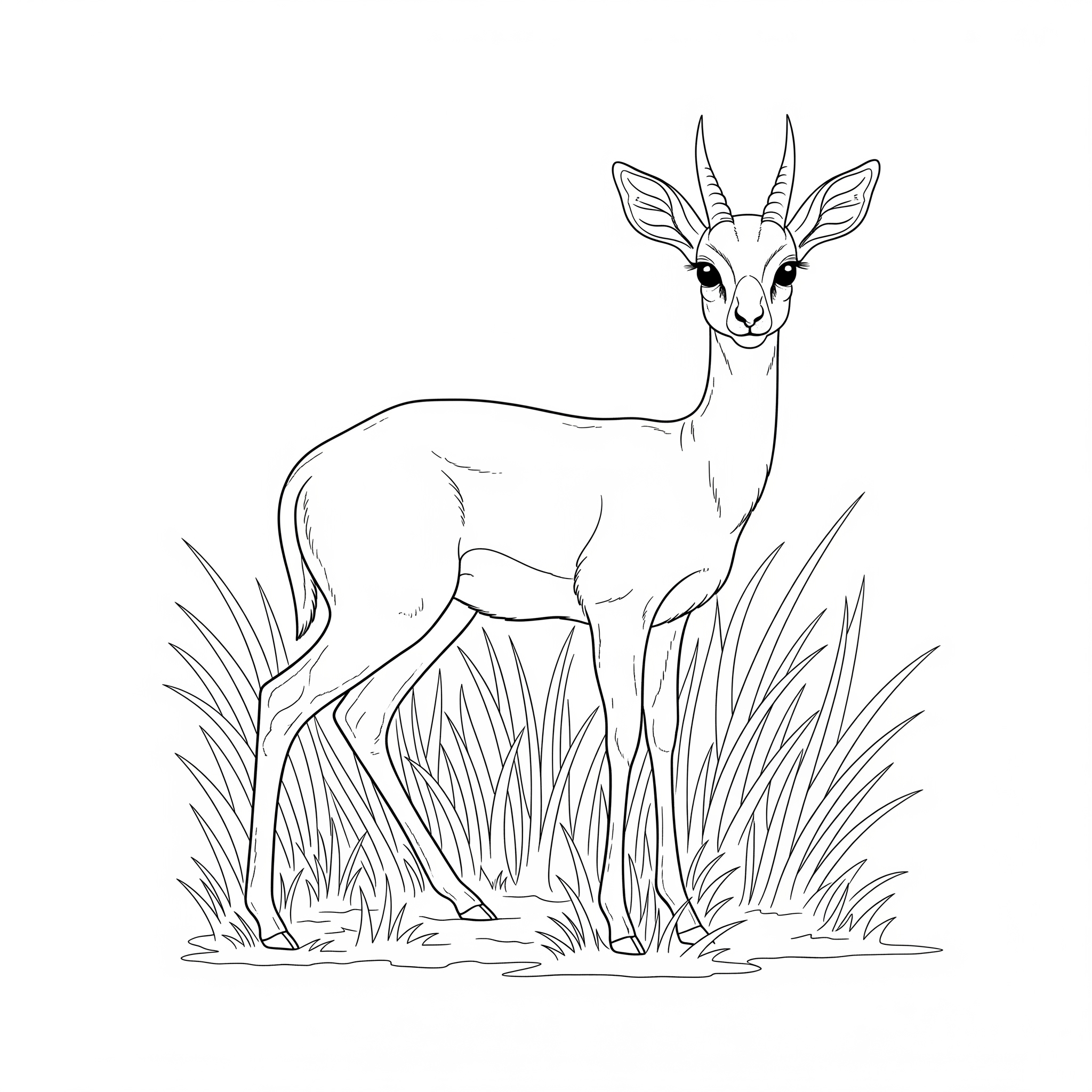 Kolorowanka Antylopa