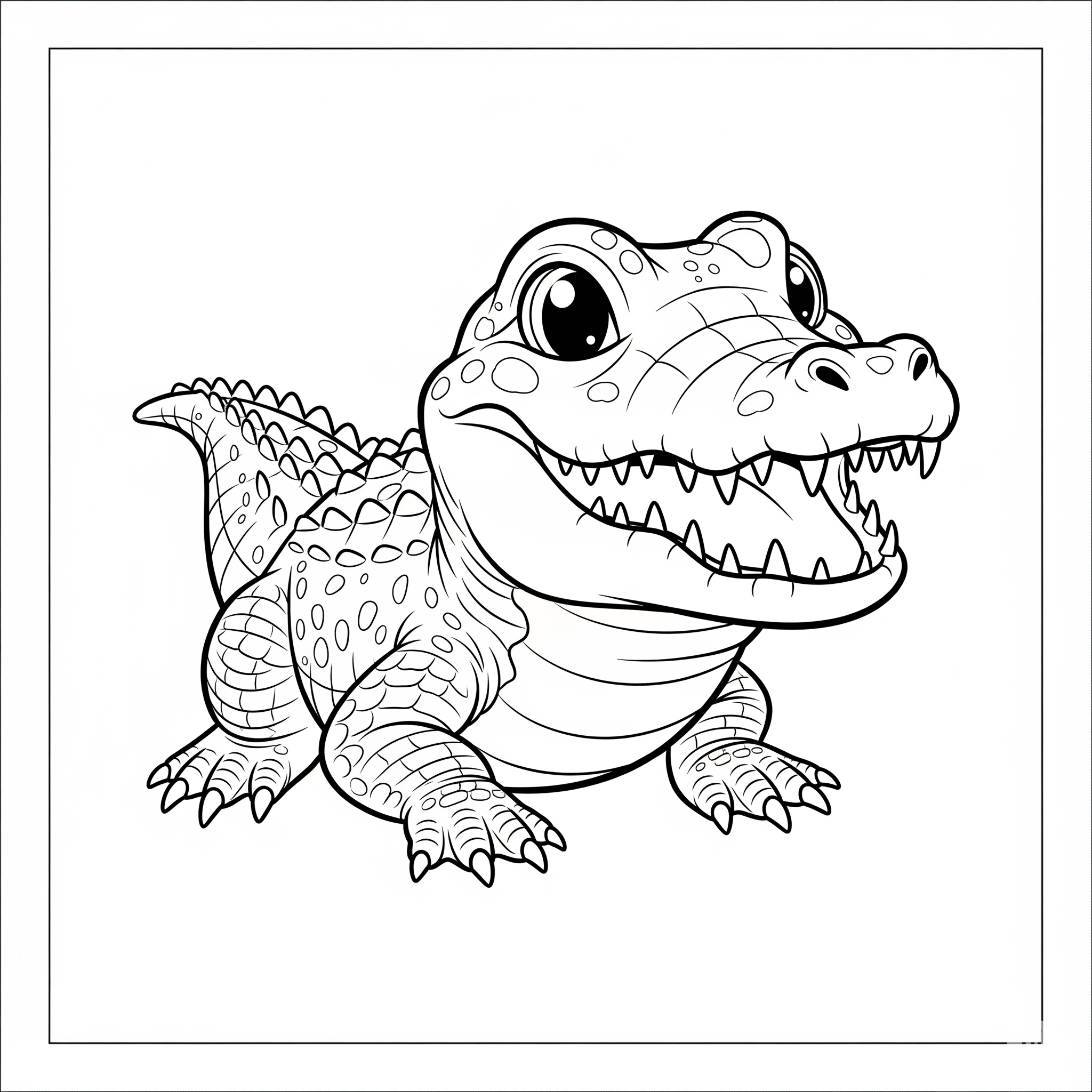 Kolorowanka Krokodyl