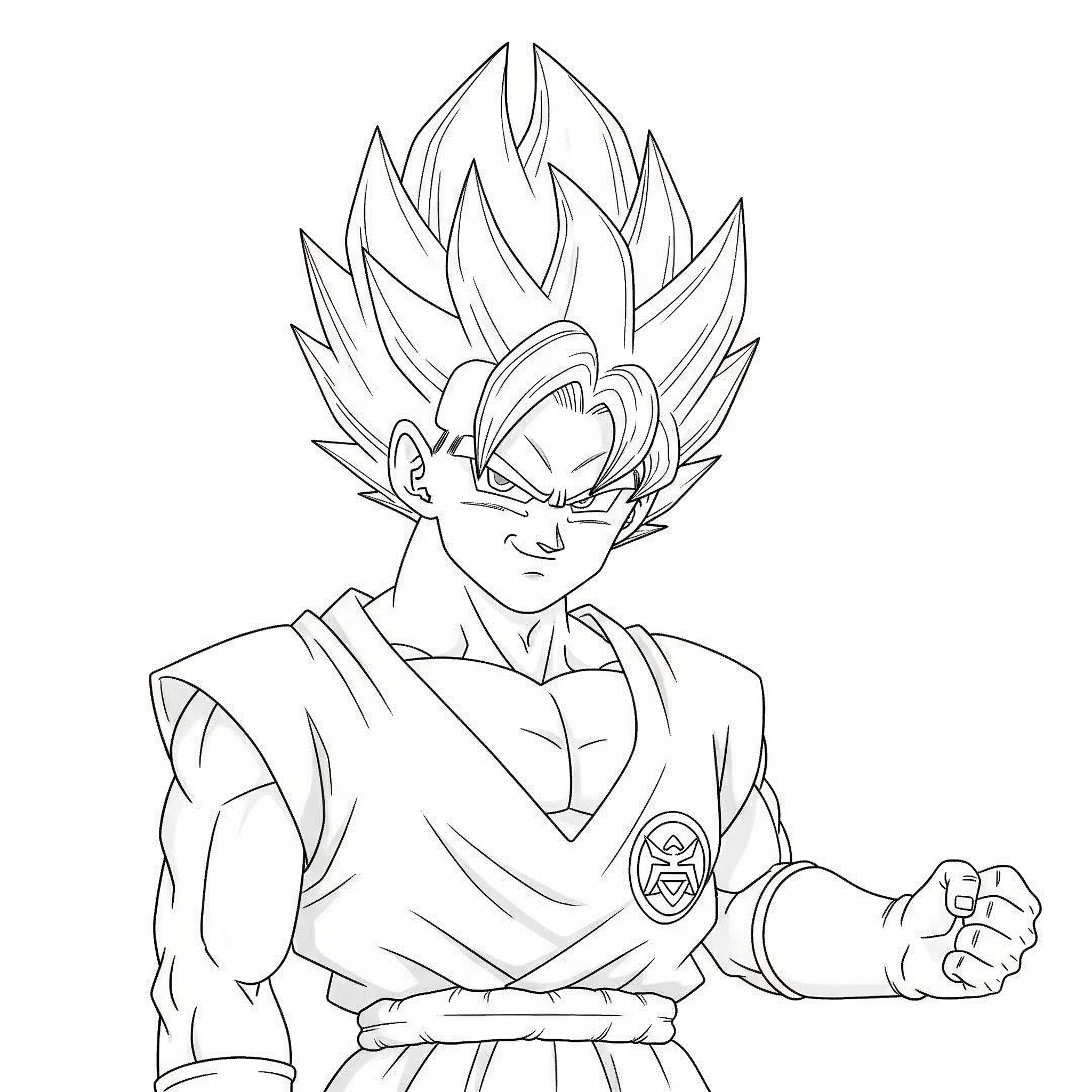 Kolorowanka Dragon ball Son Goku