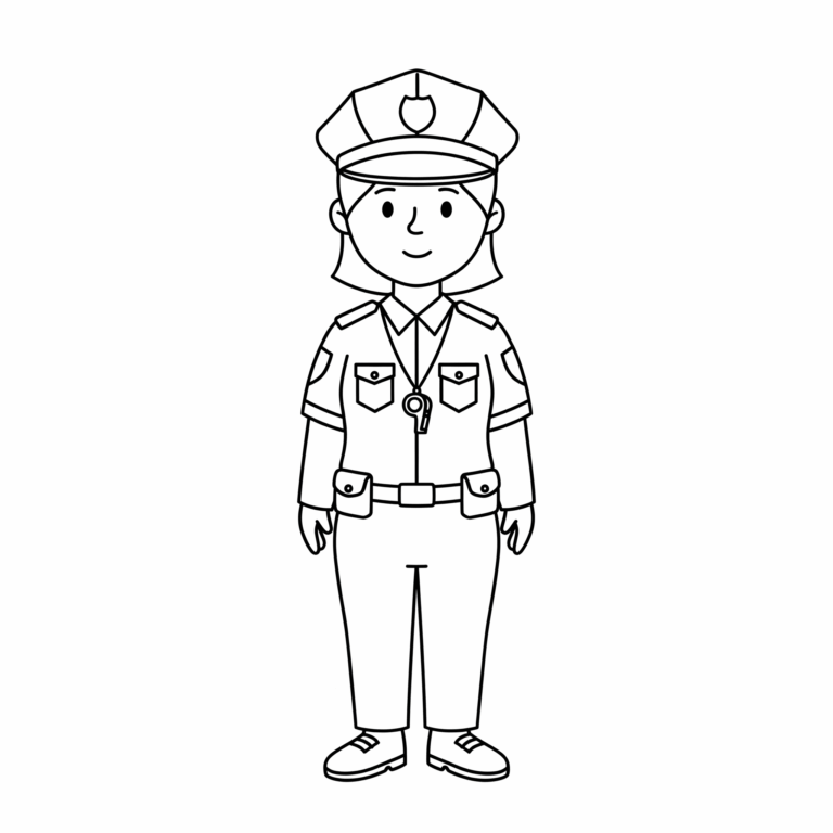 Kolorowanka Policjantka