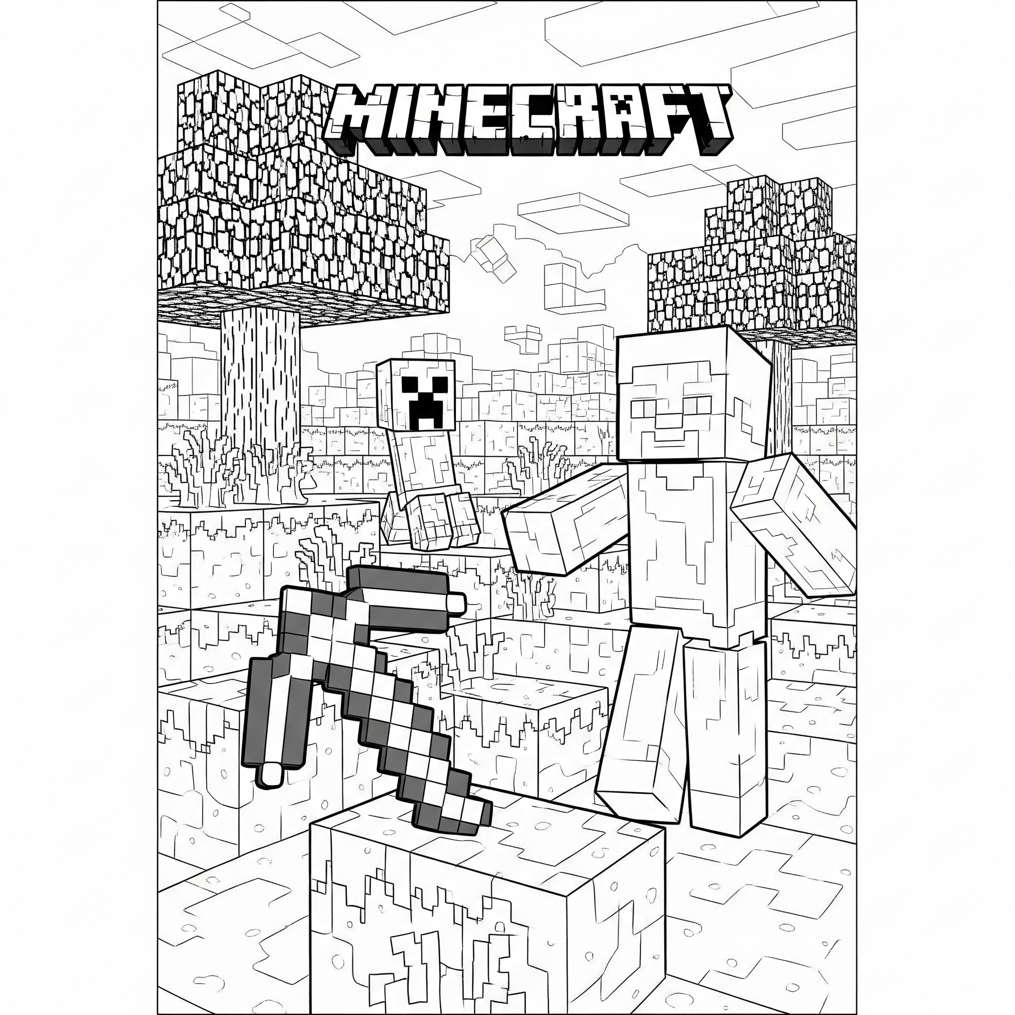 Kolorowanka Minecraft