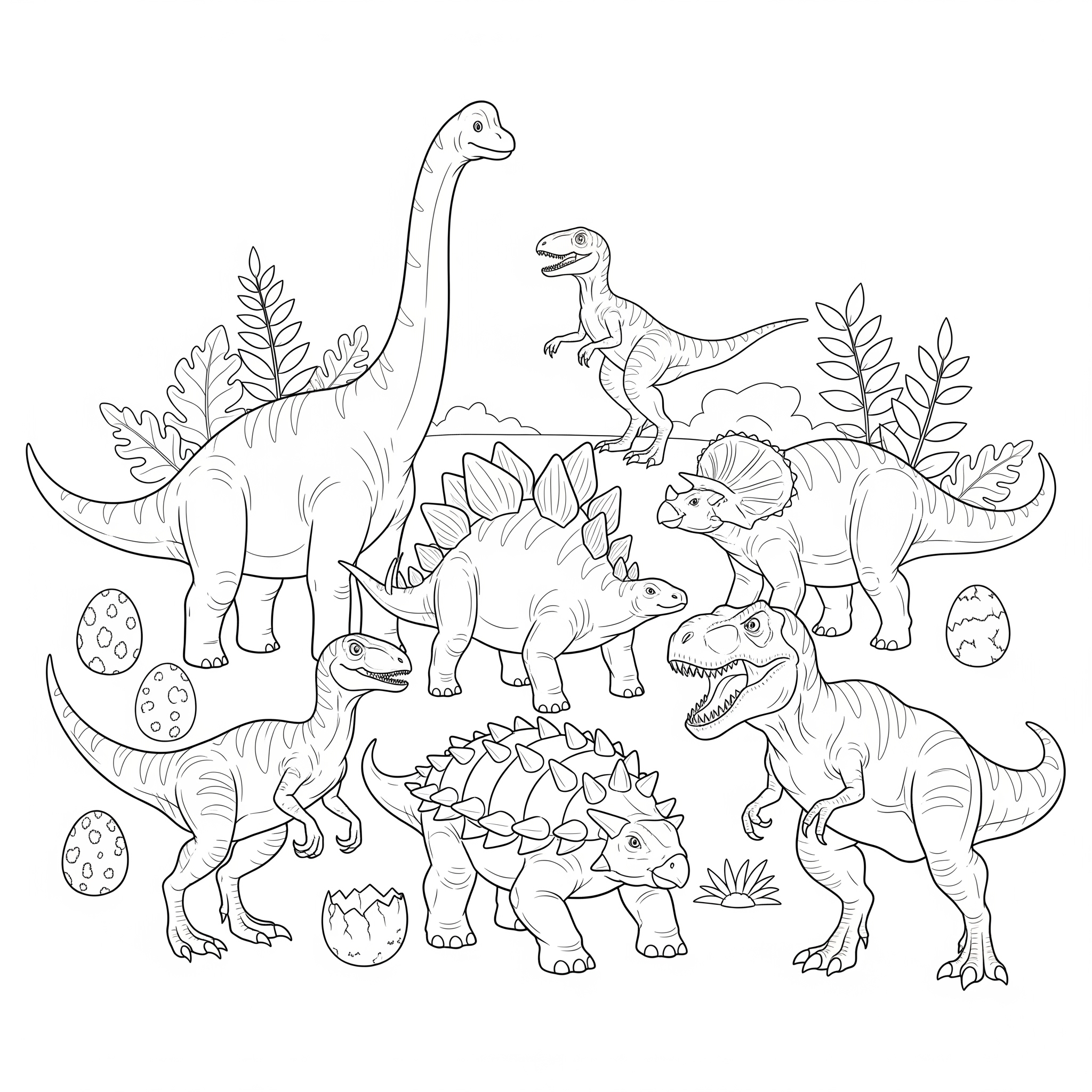 Kolorowanka Dinozaur