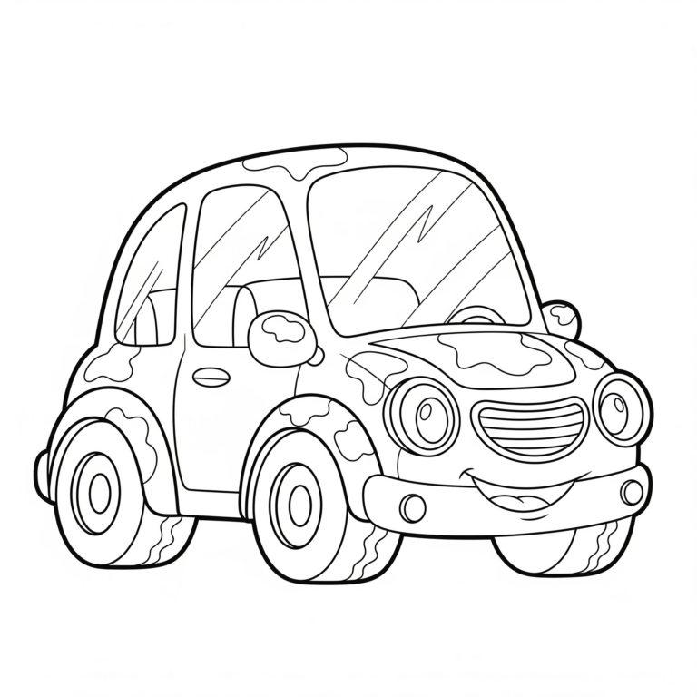 Kolorowanka Samochodzik