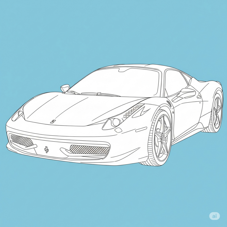 Kolorowanka Samochodzik