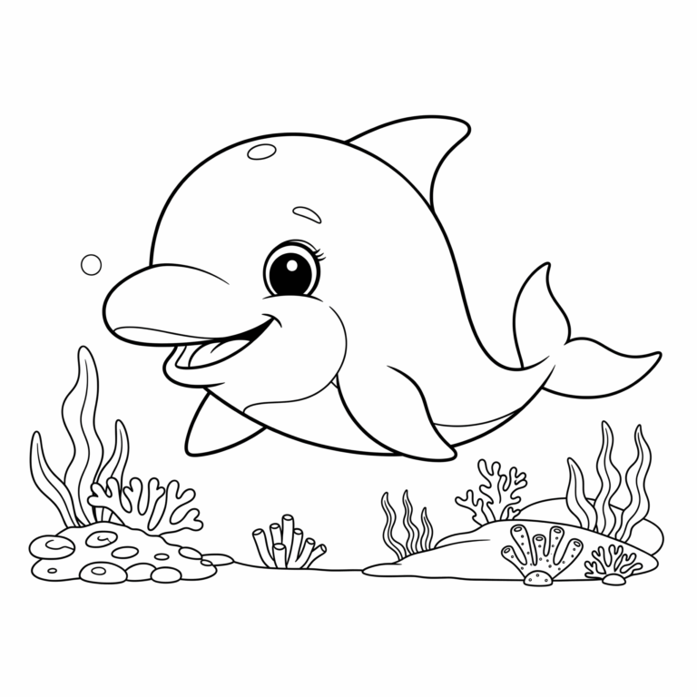 Kolorowanka Delfin