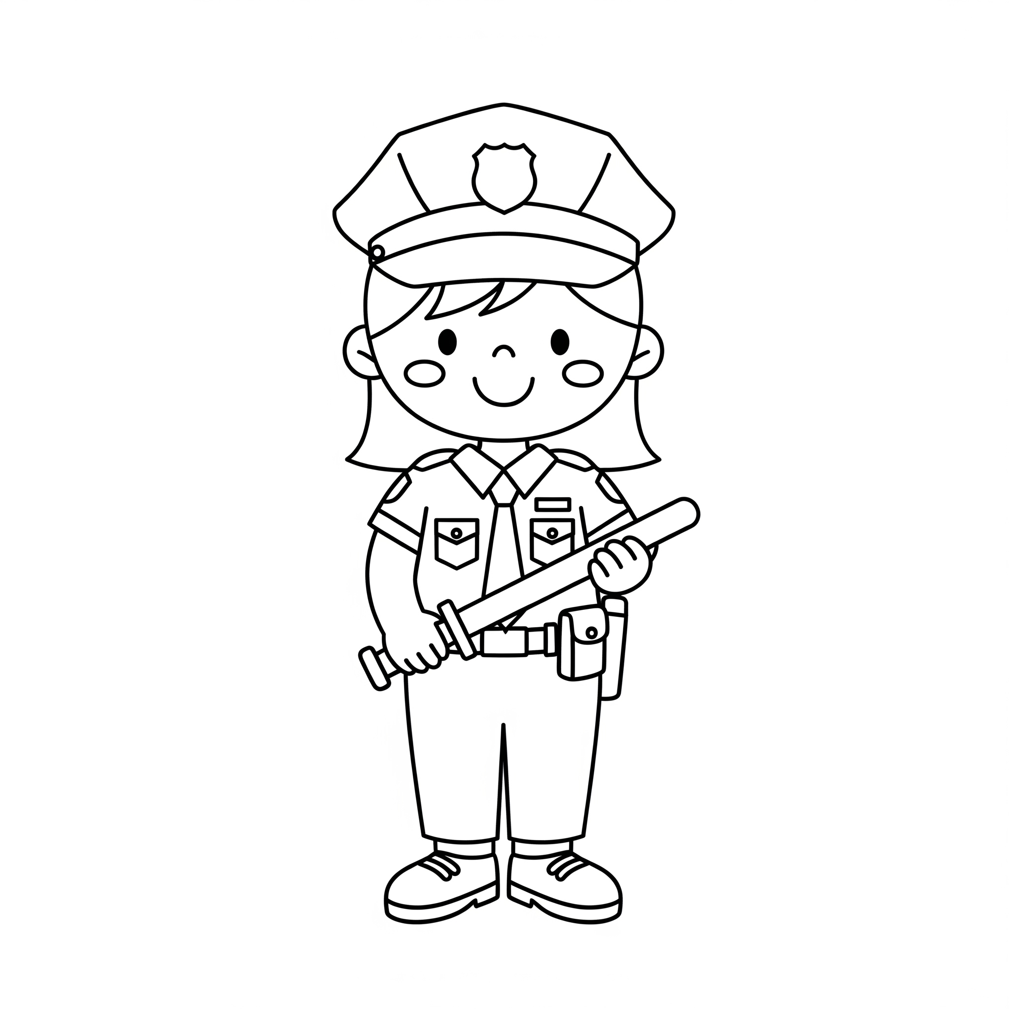 Kolorowanka Policjantka