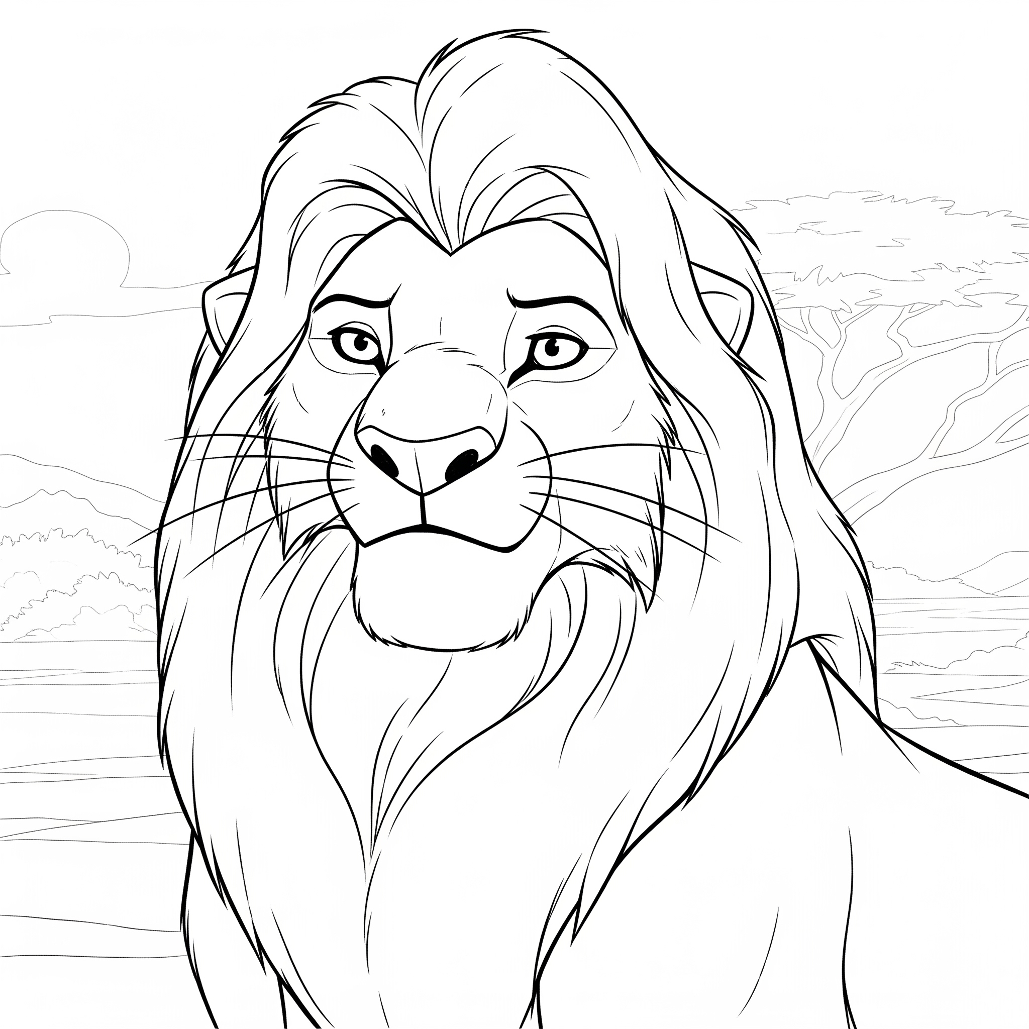 Kolorowanka Mufasa