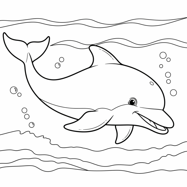 Kolorowanka Delfin