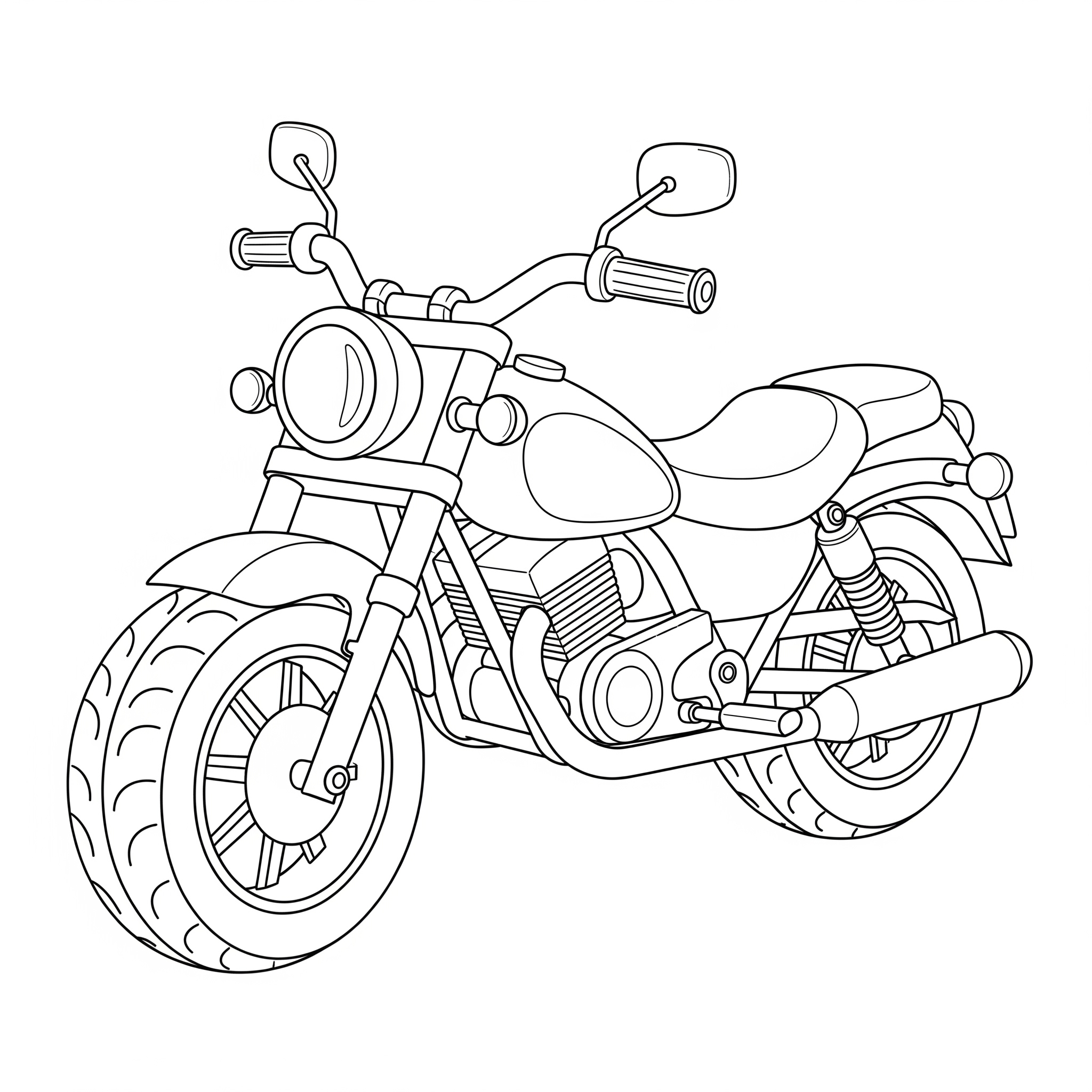 Kolorowanka Motocykl
