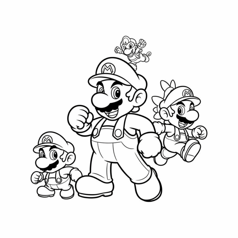 Kolorowanka mario