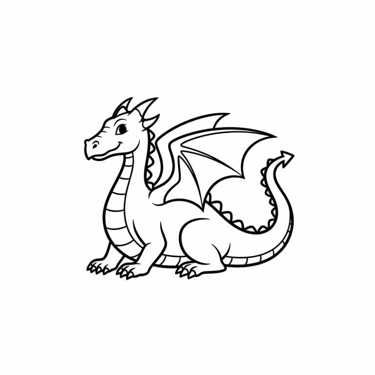 Kolorowanka Smok