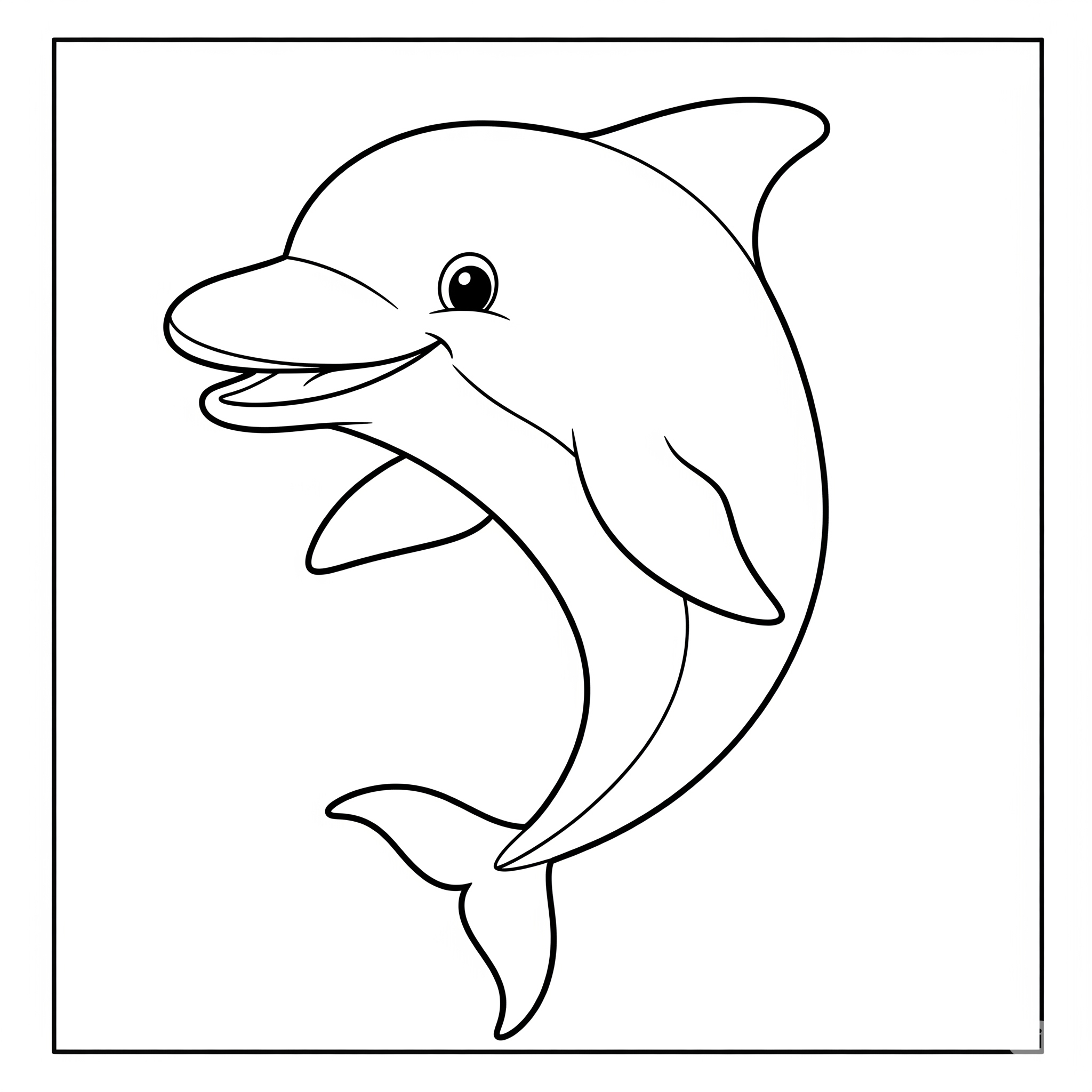 Kolorowanka Delfin