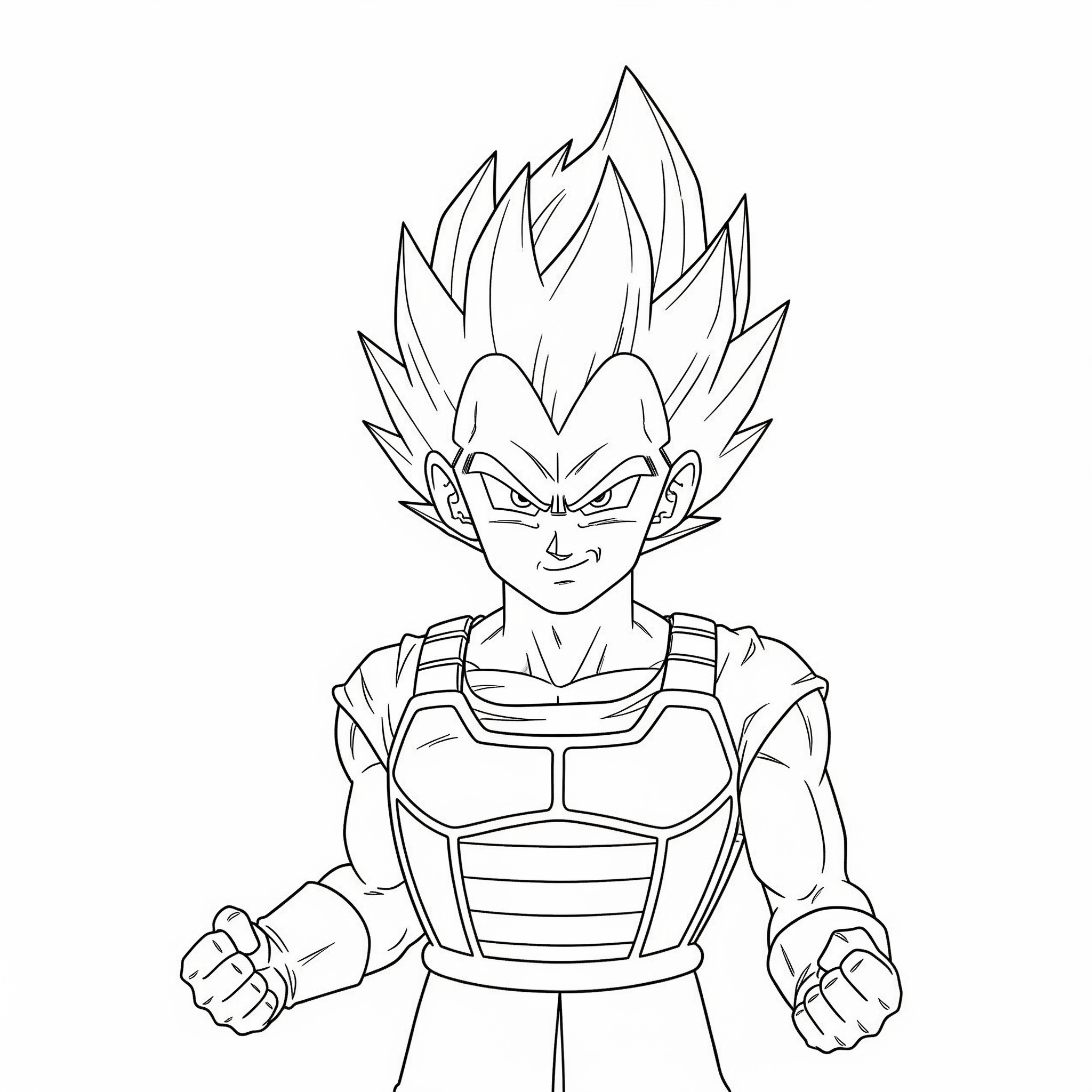 Kolorowanka Dragon Ball Vegeta