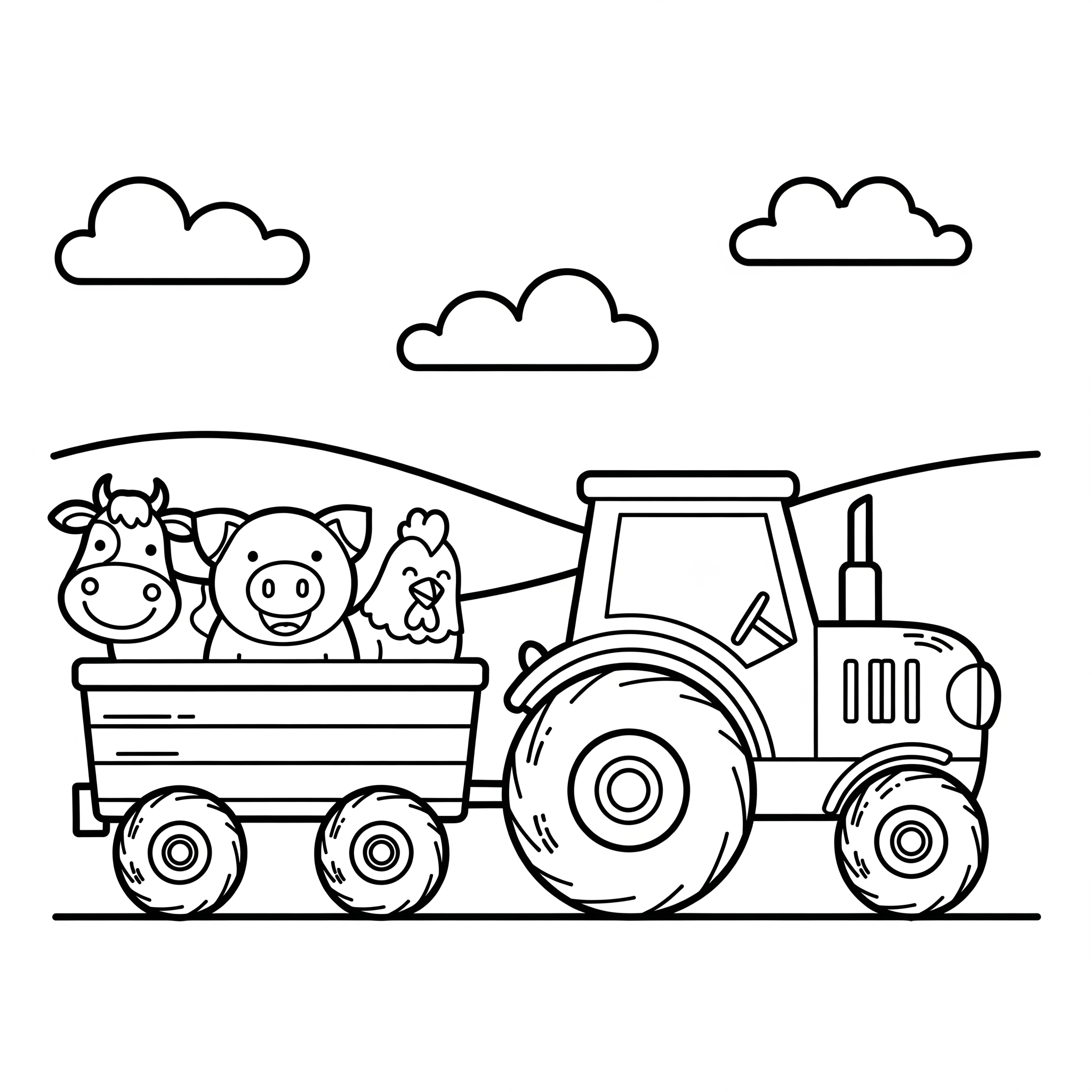 Kolorowanka Traktor