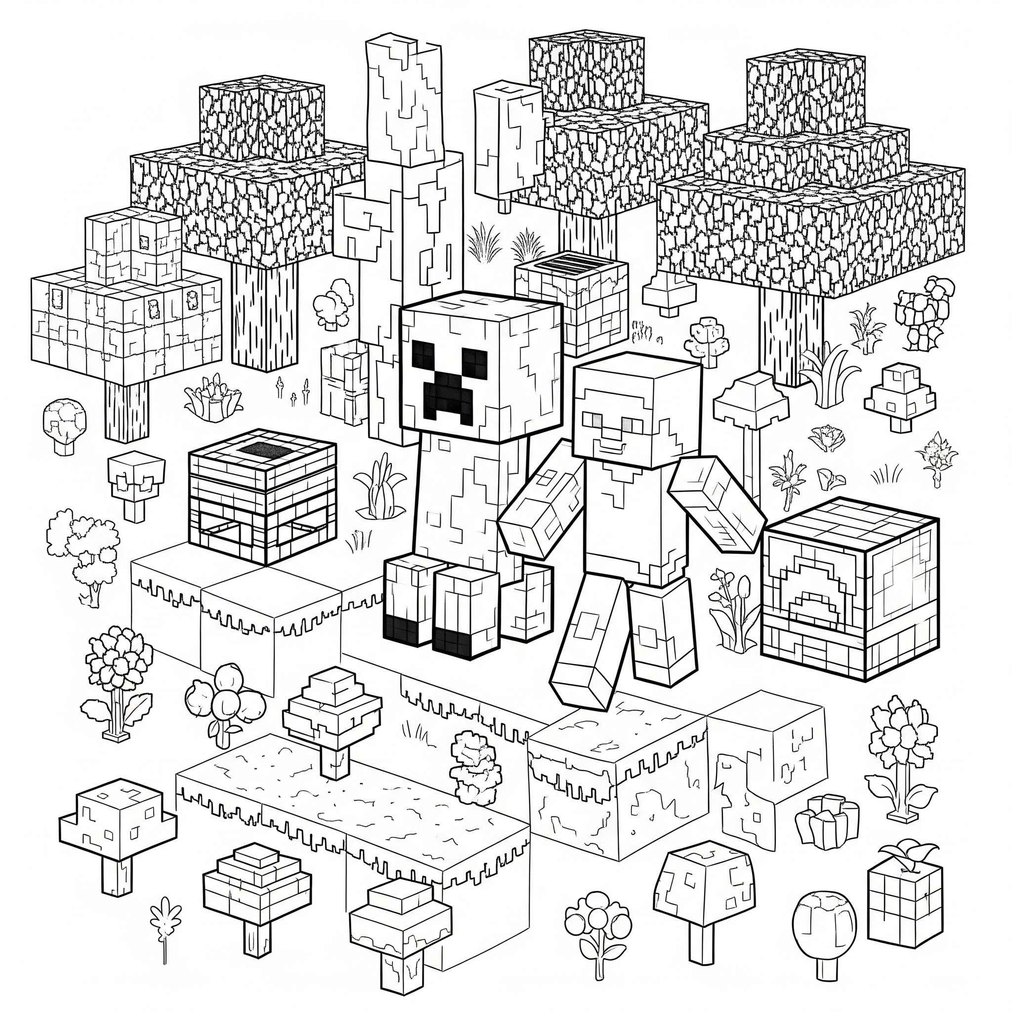 Kolorowanka Minecraft