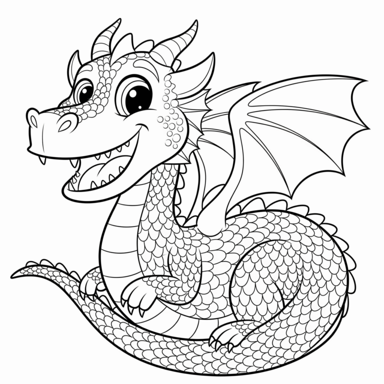 Kolorowanka Smok
