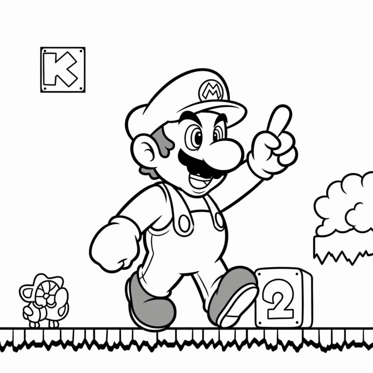 Kolorowanka Mario