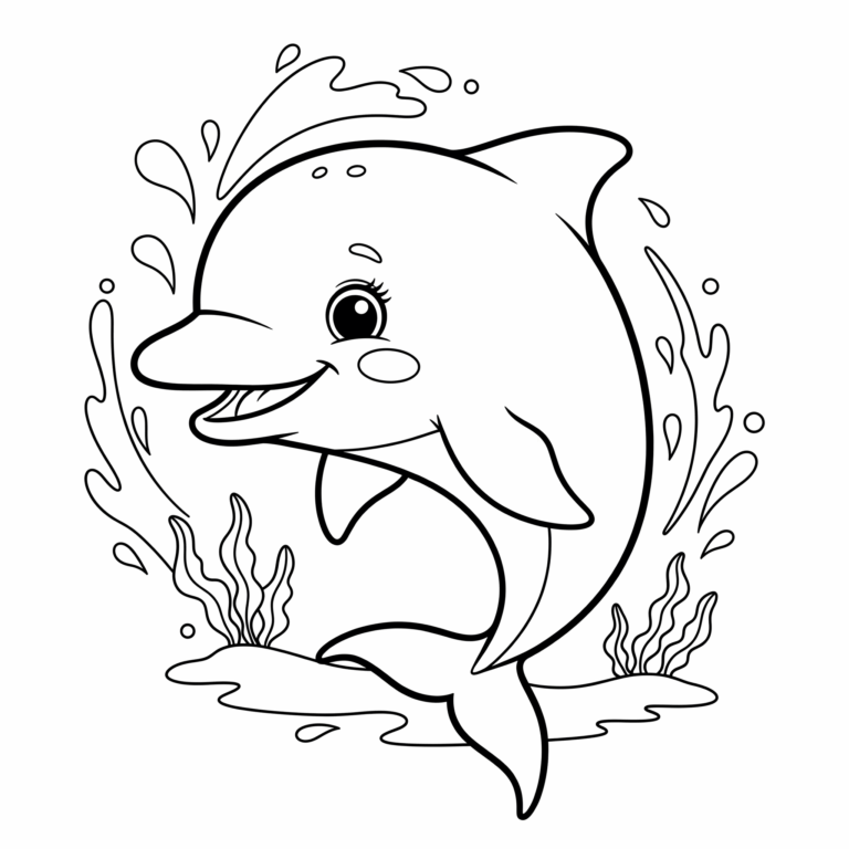 Kolorowanka Delfin