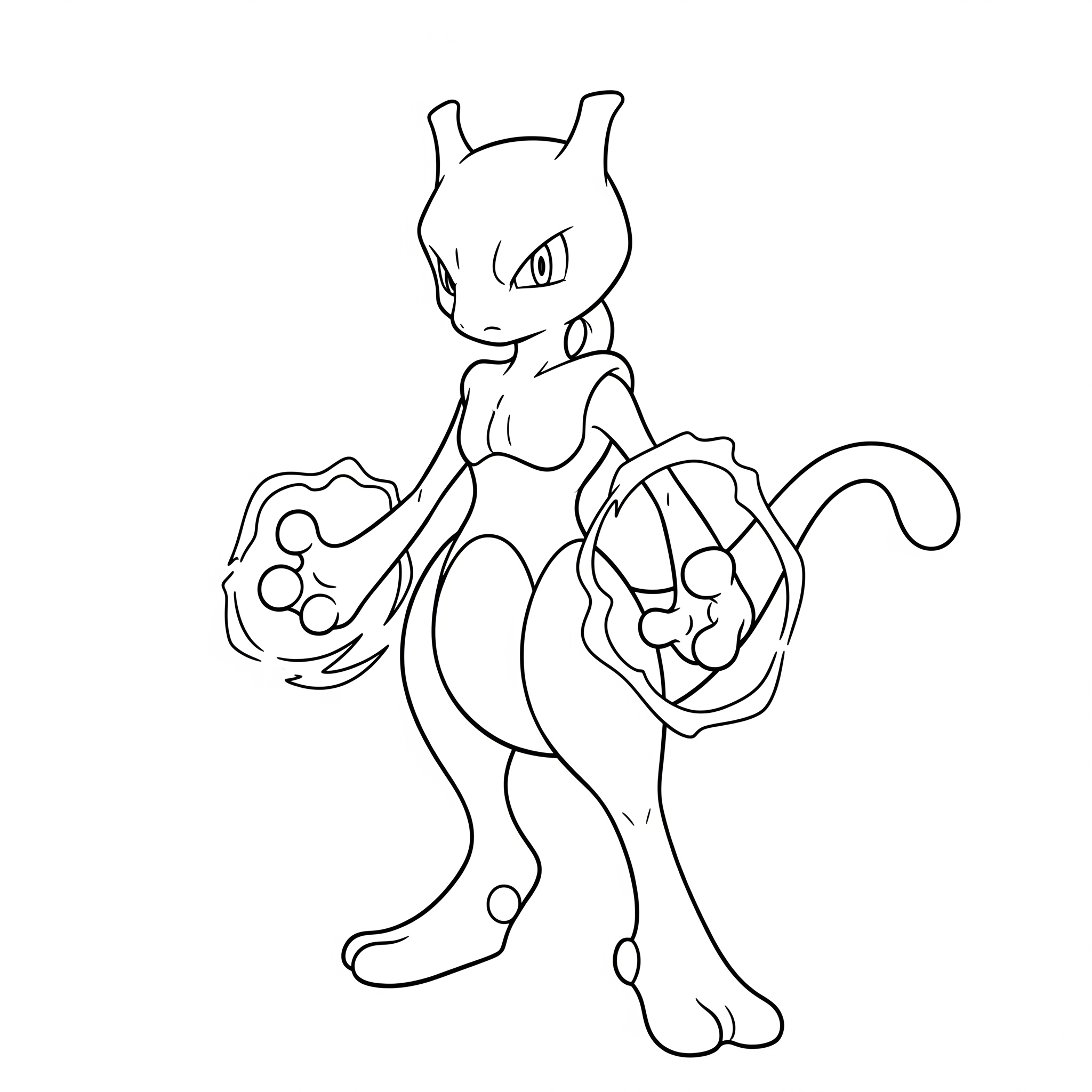 Kolorowanka Mewtwo