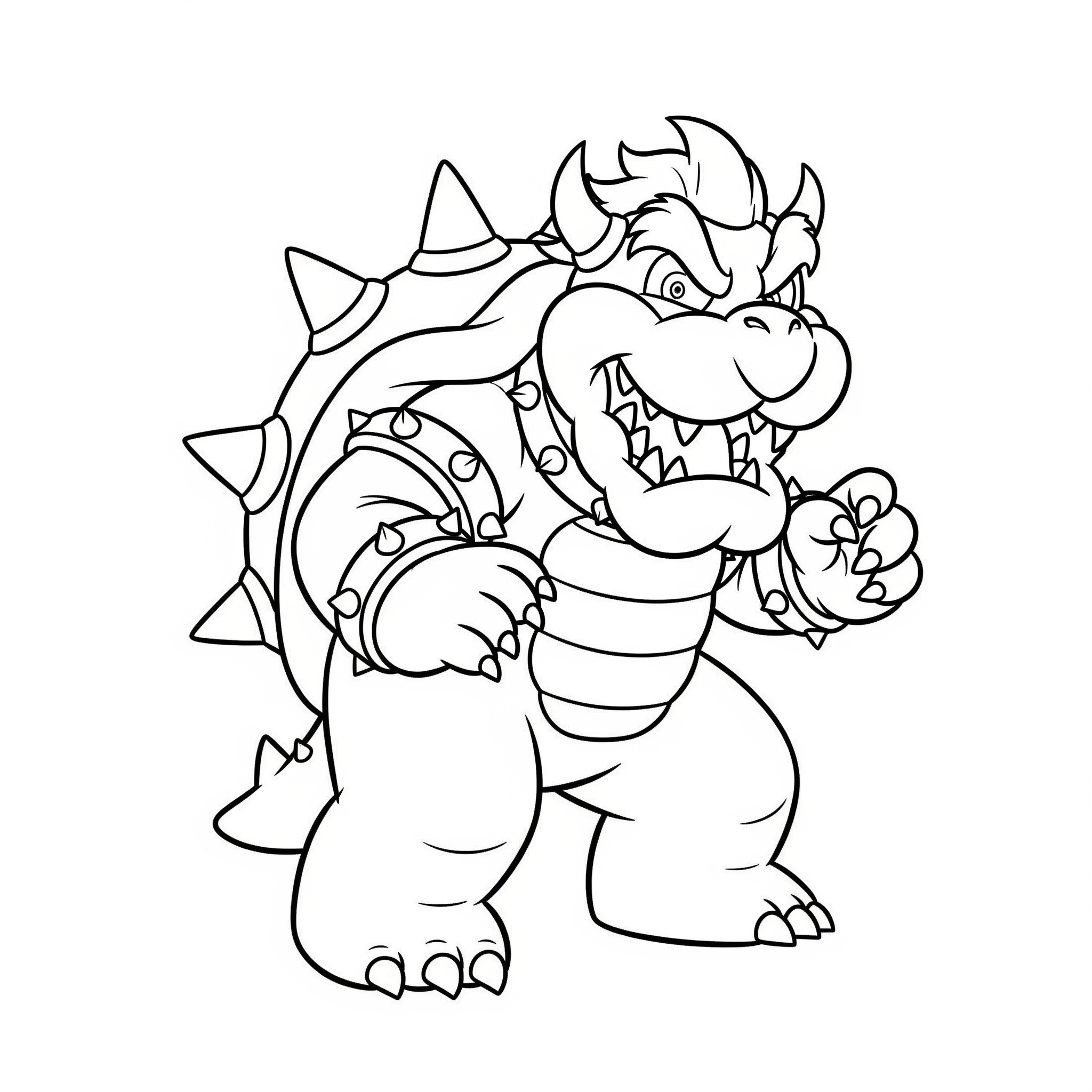 Kolorowanka Bowser