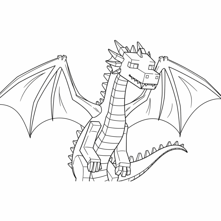 Kolorowanka Ender dragon