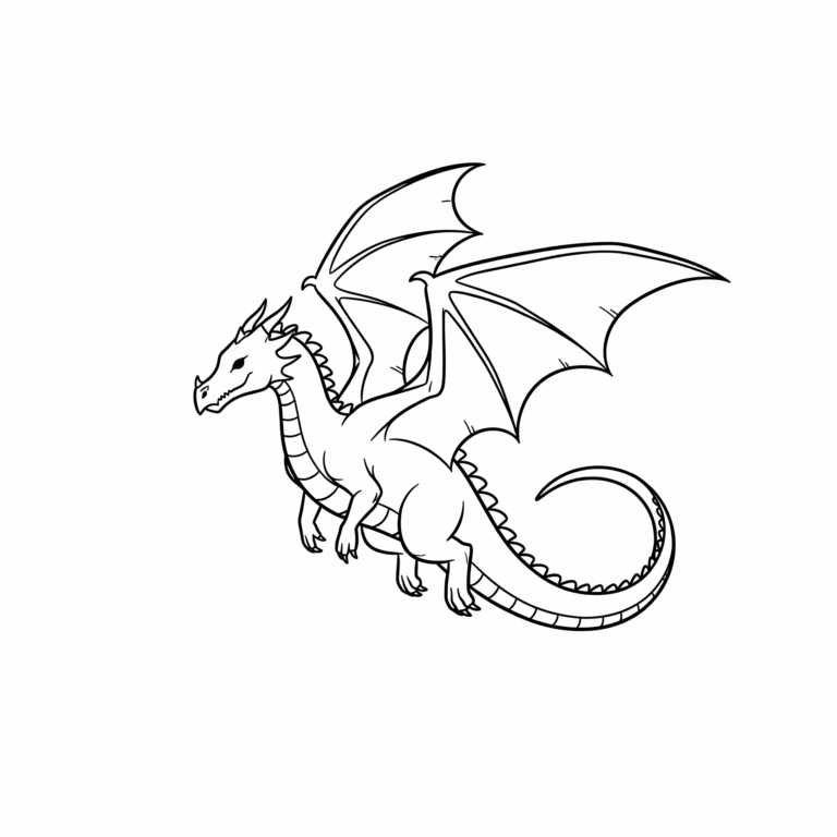 Kolorowanka Smok