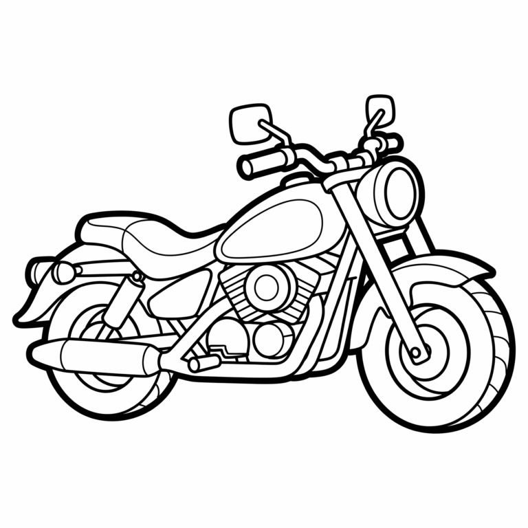 Kolorowanka Motocykl