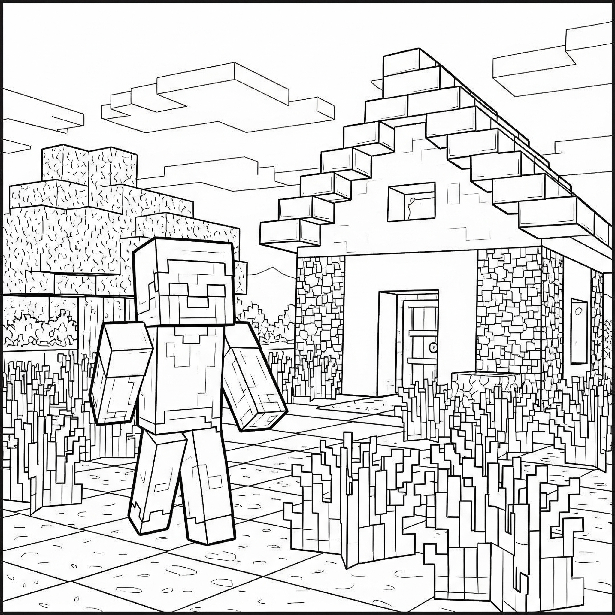 Kolorowanka Minecraft