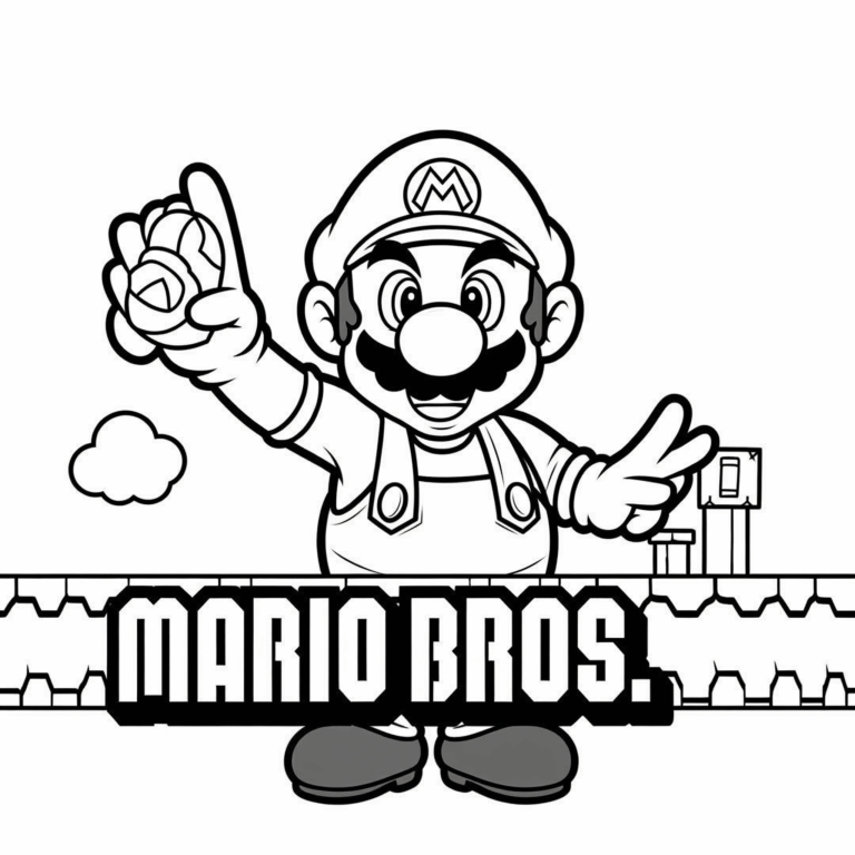 Kolorowanka Mario