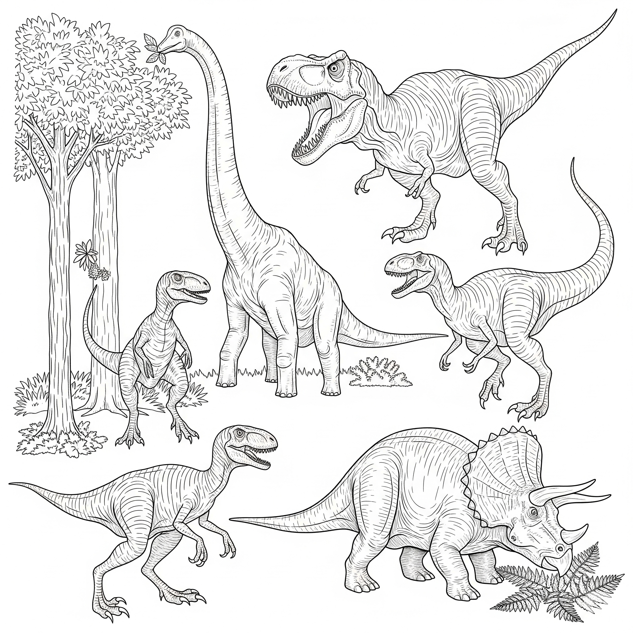 Kolorowanka Dinozaur