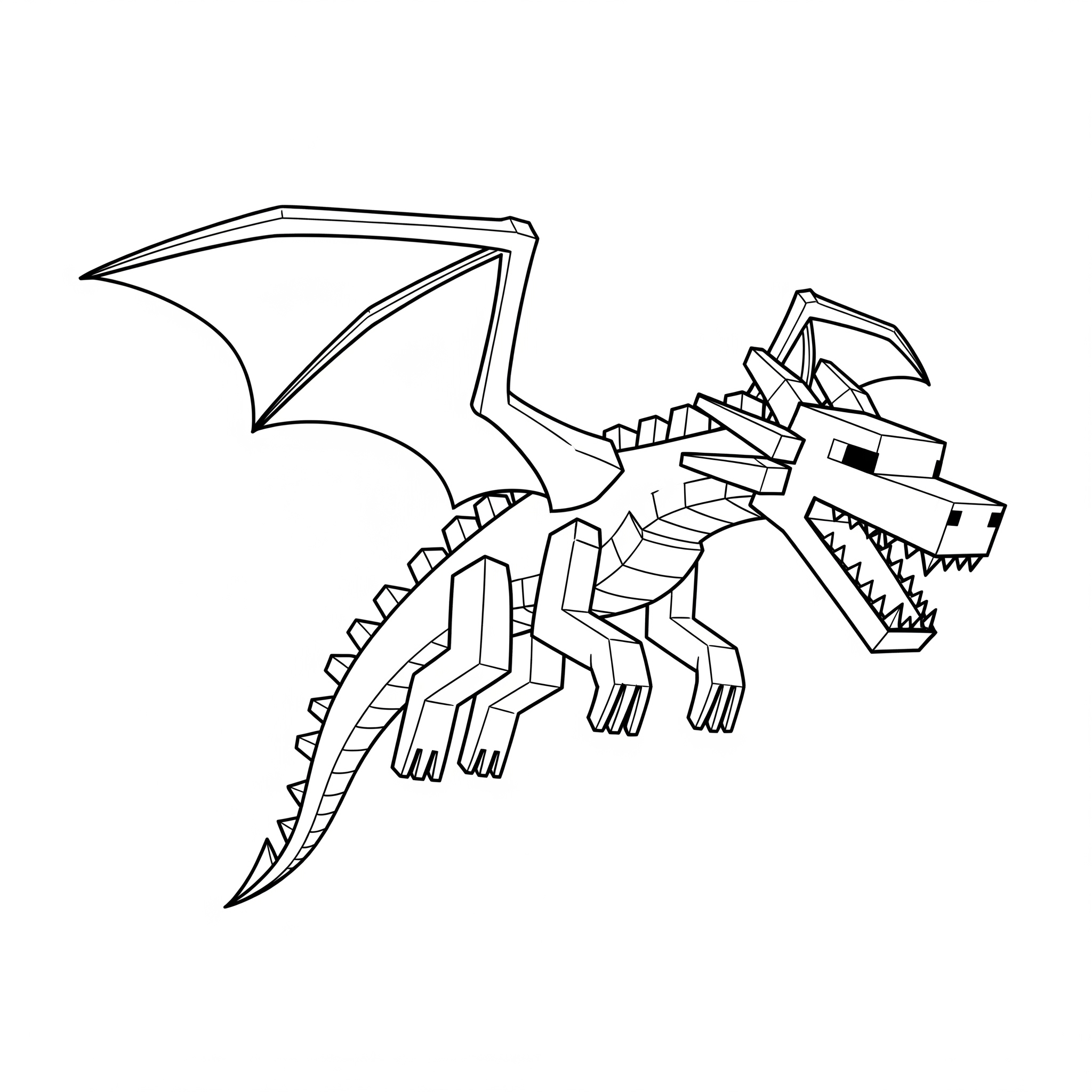 Kolorowanka Ender dragon