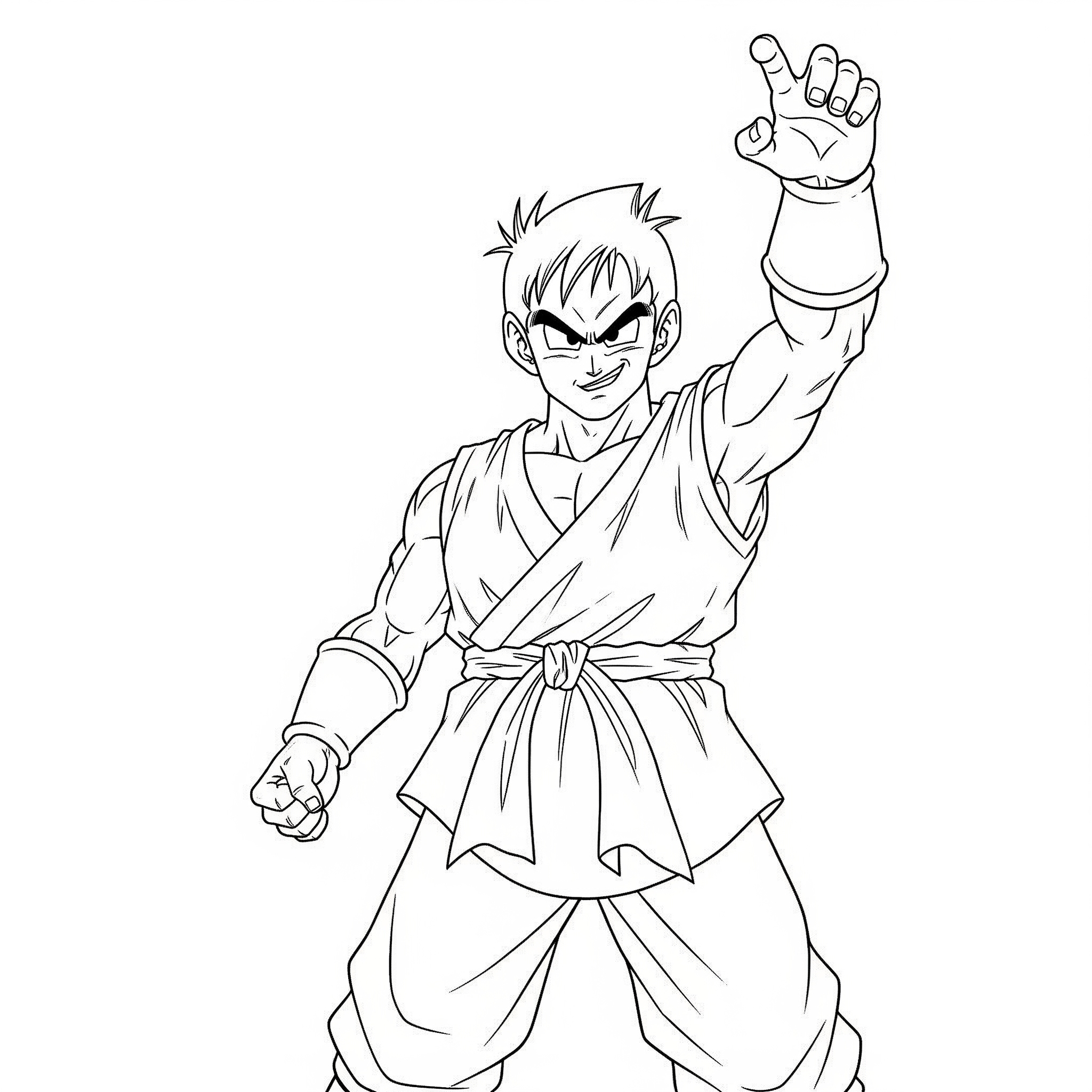Kolorowanka Dragon Ball Yamcha