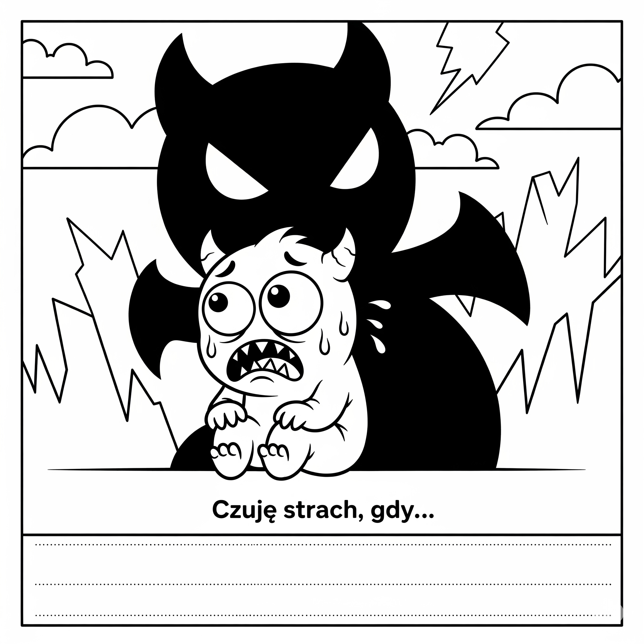 Kolorowanka Mój strach