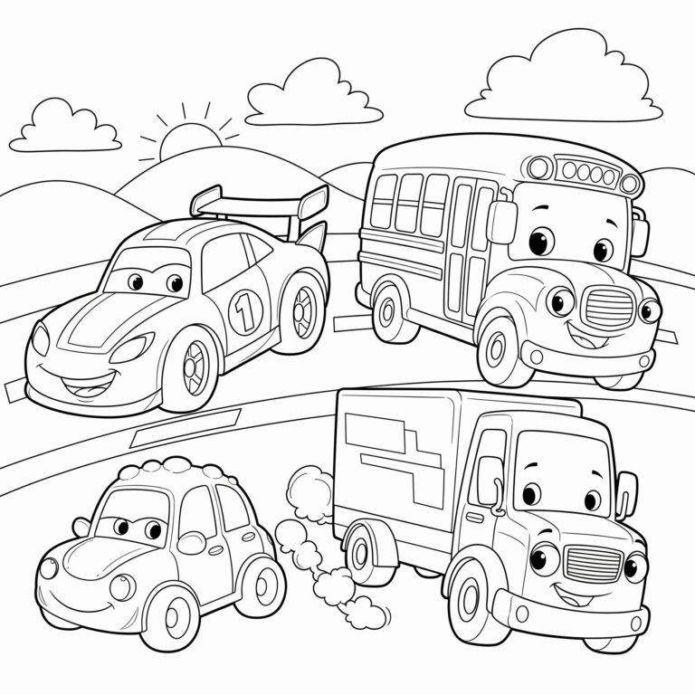 Kolorowanka Pojazdy