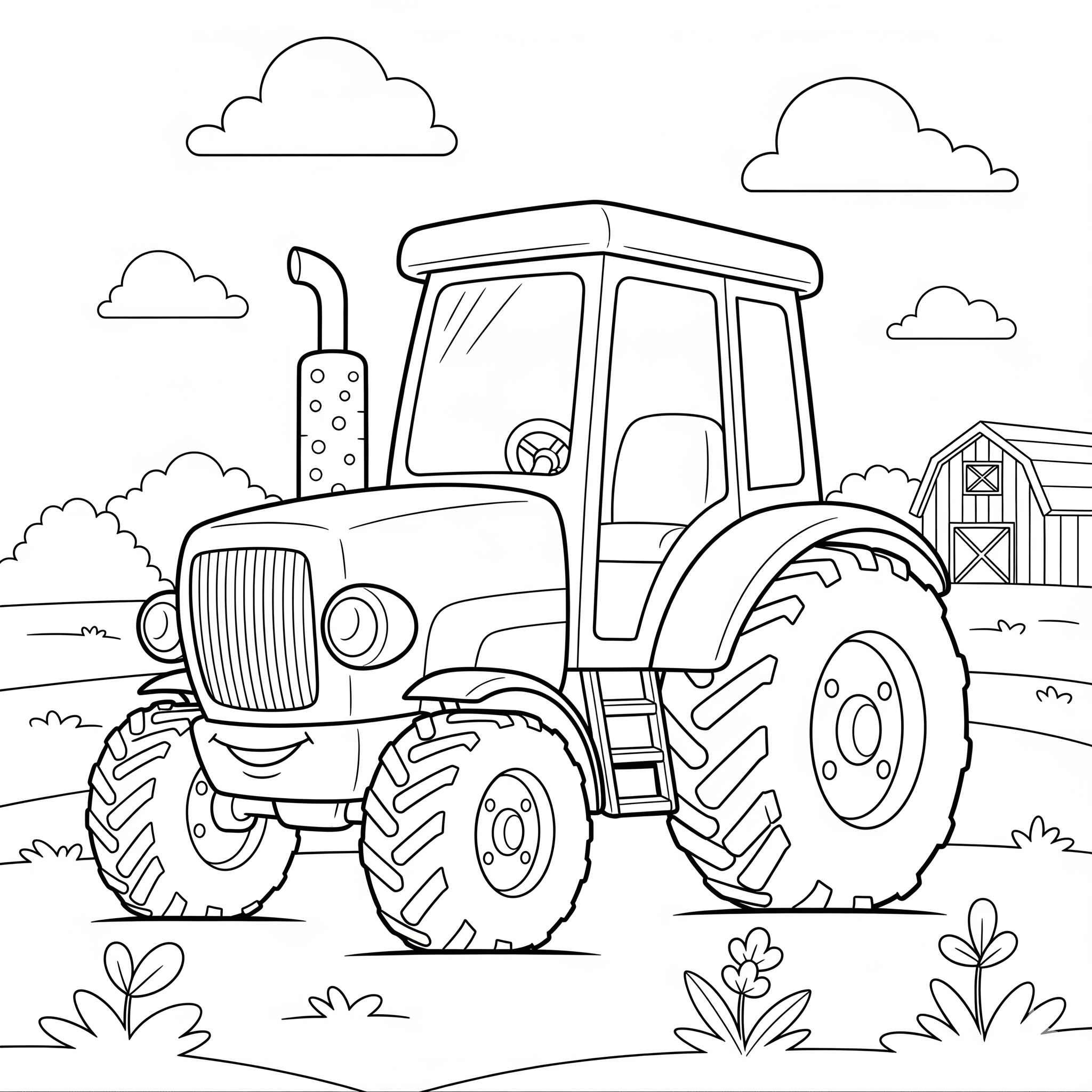 Kolorowanka Traktor