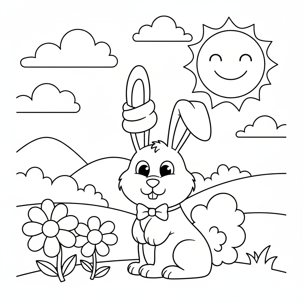 Kolorowanka Króliczek