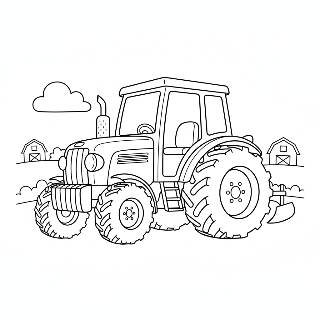 Traktor - klasyczna ilustracja