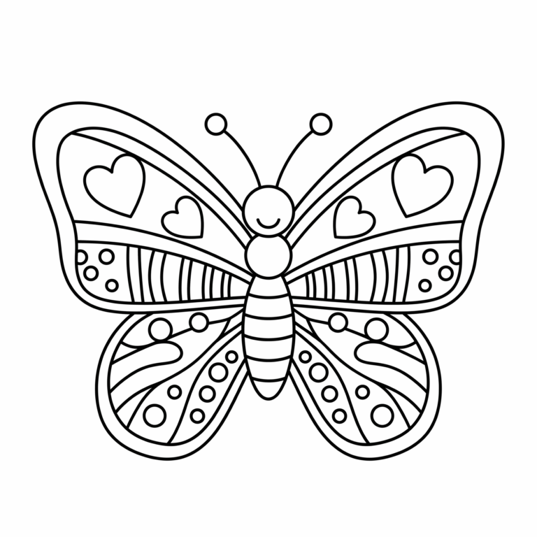 Motyl - skrzydła serduszka