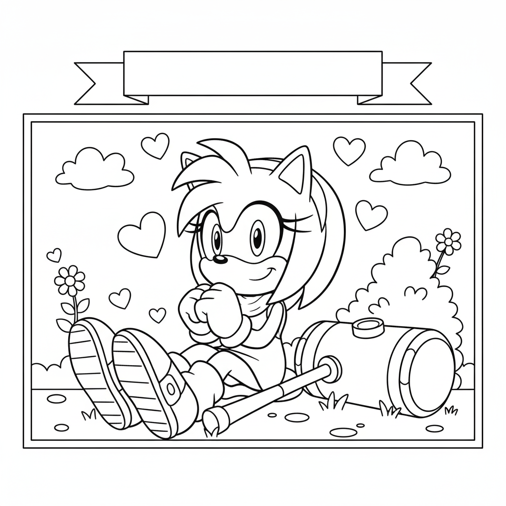 Kolorowanka Amy Rose